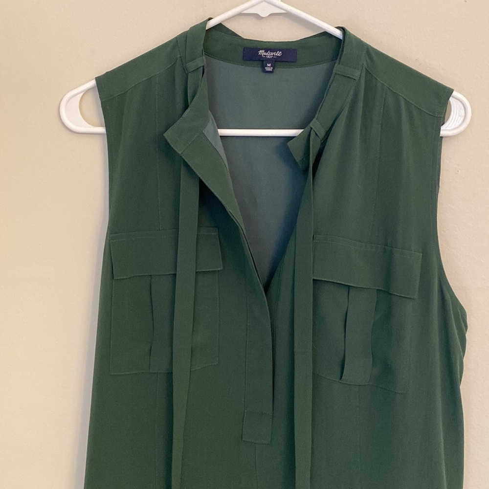 Madewell Silk Aviator Shiftdress - Picture 2 of 5